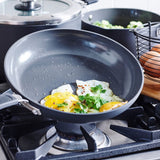 GreenPan Levels Stackables Collection 10" & 12" Open Frypan Set | Grey