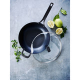 BK 12" Glass Lid | Black Steel