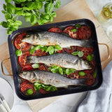 GreenPan Reserve Collection 13"x16" Roaster w/ Rack | Black