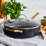 GreenPan Reserve Collection 4.5QT Covered Sautépan w. HH | Black