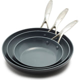 GreenPan Valencia Pro Collection 3 Pack: 8", 9.5", 11" Frypans *NEW*
