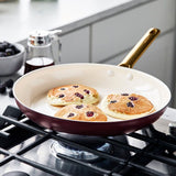 GreenPan Reserve Collection 10 Piece Set, 8" Open Frypan, 11" Open Frypan, 3.2QT Covered Sauté Pan, 2QT Covered Sauce Pan, 3QT Covered Sauce Pan with lid, 5QT Covered Casserole | Merlot