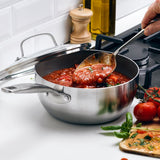 GreenPan Chatham Stainless Steel New Collection 2.5QT Saucepan w/lid