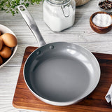 GreenPan Chatham Stainless Steel New Collection 9.5" Open Frypan