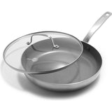 GreenPan Chatham Stainless Steel New Collection 11" Covered Frypan