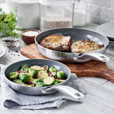 GreenPan Chatham Stainless Steel New Collection 8" and 10" Open Frypan Set