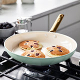 GreenPan Reserve Collection 10 Piece Set, 8" Open Frypan, 11" Open Frypan, 3.2QT Covered Sauté Pan, 2QT Covered Sauce Pan, 3QT Covered Sauce Pan with lid, 5QT Covered Casserole | Julep