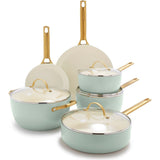 GreenPan Reserve Collection 10 Piece Set, 8" Open Frypan, 11" Open Frypan, 3.2QT Covered Sauté Pan, 2QT Covered Sauce Pan, 3QT Covered Sauce Pan with lid, 5QT Covered Casserole | Julep