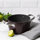 GreenPan 2QT Rice and Grains Cooker w.lid | Merlot - Chocolate Truffle