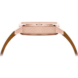 Tsovet JPT-CC38 Rose Gold & White Chronograph Watch | Tan Leather CC551513-45