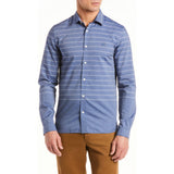 Lacoste Men's Woven Shirt | Navy Blue/Flour