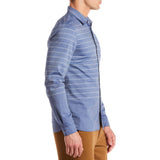 Lacoste Men's Woven Shirt | Navy Blue/Flour