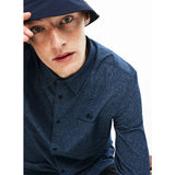 Lacoste Men's Motion Regular Fit Shirt | Blue Chine_2XL(46)