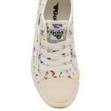 Gola Kid's Coaster Splatter Sneakers | Off White/Multi
