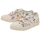 Gola Kid's Coaster Splatter Velcro Sneakers | Off White/Multi