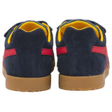 Gola Kid's Harrier Velcro Sneakers | Navy/Sun