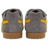 Gola Kid's Harrier Velcro Sneakers | Ash/Sun