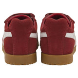 Gola Kid's Harrier Velcro Sneakers | Deep Red/White