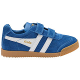 Gola Kid's Harrier Velcro Sneakers | Marine Blue/White