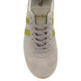 Gola Women's Bullet Suede Sneakers | Off White/Citron