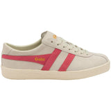 Gola Women's Trainer Suede Sneakers | Off White/Fluro Pink