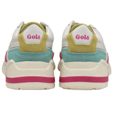 Gola Women's Eclipse Trident Sneakers | White/Fluro Pink