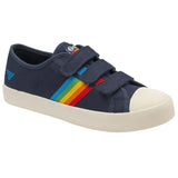 Gola Women's Coaster Rainbow Velcro Sneakers | Navy/Multi