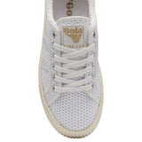 Gola Women's Baseline Mark Cox Mesh Sneakers | White/Vintage Blue