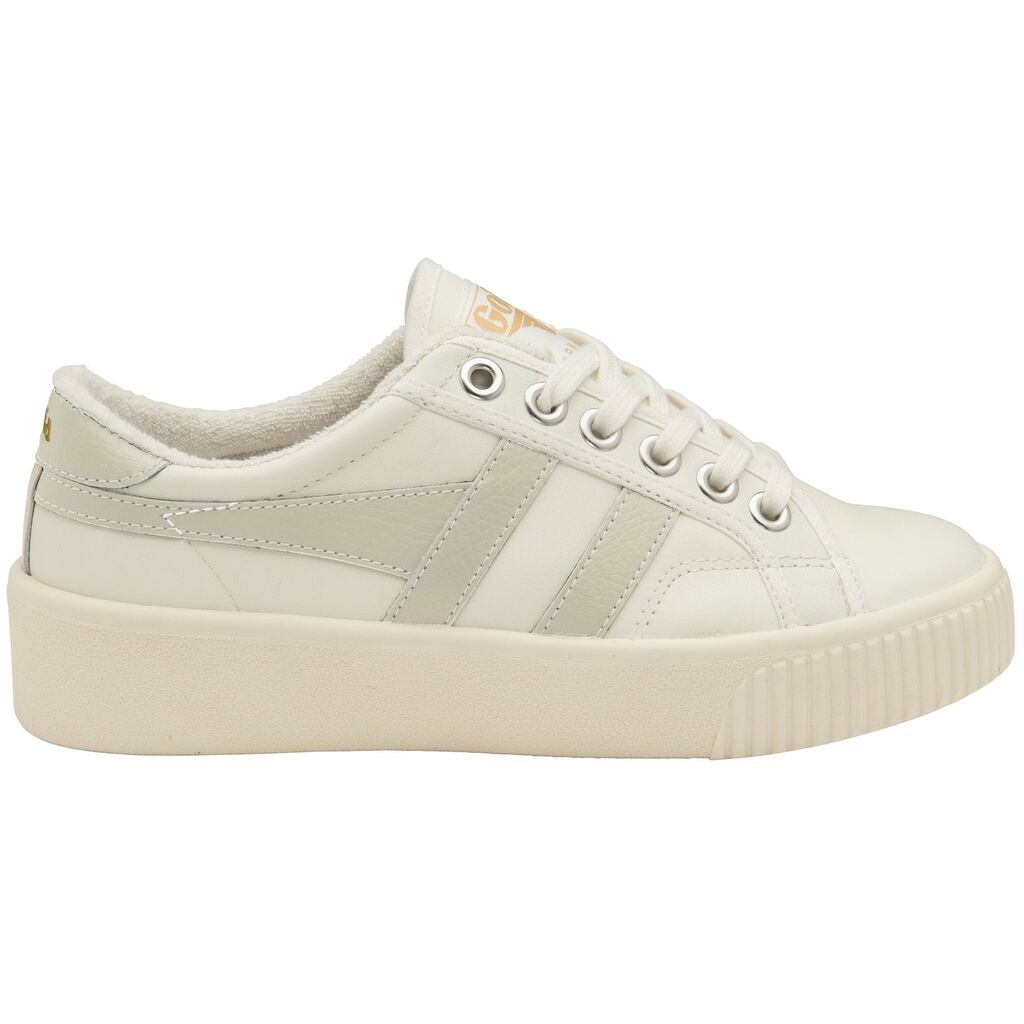 Gola Women's Baseline Mark Cox Leather Sneakers | Off White â Sportique