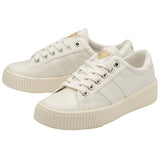 Gola Women's Baseline Mark Cox Leather Sneakers | Off White