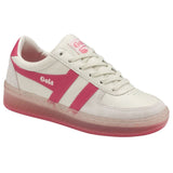 Gola Women's Grandslam 89 Sneakers | Off White/Fluro Pink