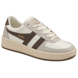 Gola Women's Grandslam Reptile Sneakers | Off White/Taupe Grey