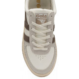 Gola Women's Grandslam Reptile Sneakers | Off White/Taupe Grey