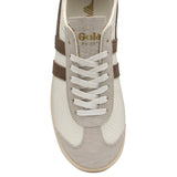 Gola Women's Bullet Reptile Sneakers | Off White/Taupe Grey