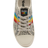 Gola Women's Coaster Rainbow Cheetah Sneakers | Off White/Multi