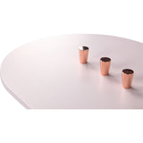 Camino Barbera Wall Mirror | Pink/Prune/Waxed Oak