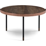 Camino Carmel Coffee Table | Smoked Oak/Copper/Black