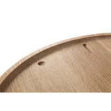 Camino Clara Clock | Waxed Oak/Brass- CM12020