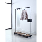 Camino Dolores Garment Rack | Black/Smoked Oak