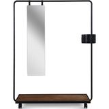 Camino Dolores Garment Rack | Black/Smoked Oak