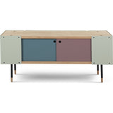 Camino Gabriel SideBoard | Waxed Oak/Grey/Prune/Petroleum