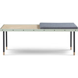 Camino Obisbo Tall Bench | Waxed Oak/Grey