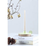 Camino Ines Candlestick Holder | Waxed Oak/Yellow