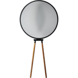 Camino Interlaced Circle Floor Lamp | Black/Walnut