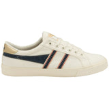 Gola Men's Tennis Mark Cox Selvedge Sneakers | Off White/Indigo