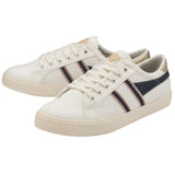 Gola Men's Tennis Mark Cox Selvedge Sneakers | Off White/Indigo