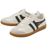 Gola Men's Hurricane Leather Sneakers | Off White/Black