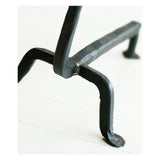 Conmoto Ferro & Fuoco Set of Two Tall Andirons | Recycled Italian Railroad Track CO-FFAN-T