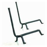 Conmoto Ferro & Fuoco Set of Two Tall Andirons | Recycled Italian Railroad Track CO-FFAN-T