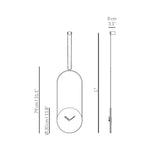 Nomon Colgante Gold Wall Clock